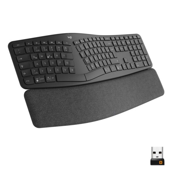 Logitech ERGO K860 Ergonomic Split Keyboard, QWERTZ German Layout - Grey