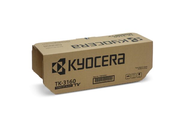 Kyocera TK-3160K Toner Black, Original Premium Cartdrige 1T02T90NL0. Compatible ECOSYS P3045dn, M3145dn