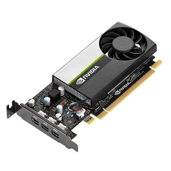 PNY NVIDIA T400 4GB Professional Graphic Card 4GB GDDR6 PCI Express 3.0 x16, Single Slot, 3x Mini-DisplayPort, 8K Support, Ultra-quiet active fan