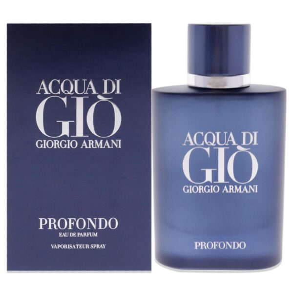 Giorgio Armani Unisex Vaporizador GIORGIO ARMANI ACQUA DI GIO PROFONDO EAU DE PARFUM 75ML VAPORIZER, Black, Only UK