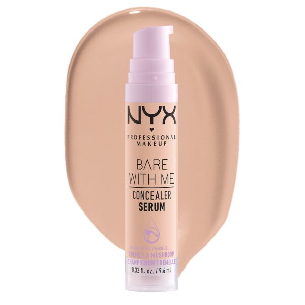 NYX Professional Makeup Bare With Me Concealer Serum, Natural, Medium Coverage, Light, 9.6ml