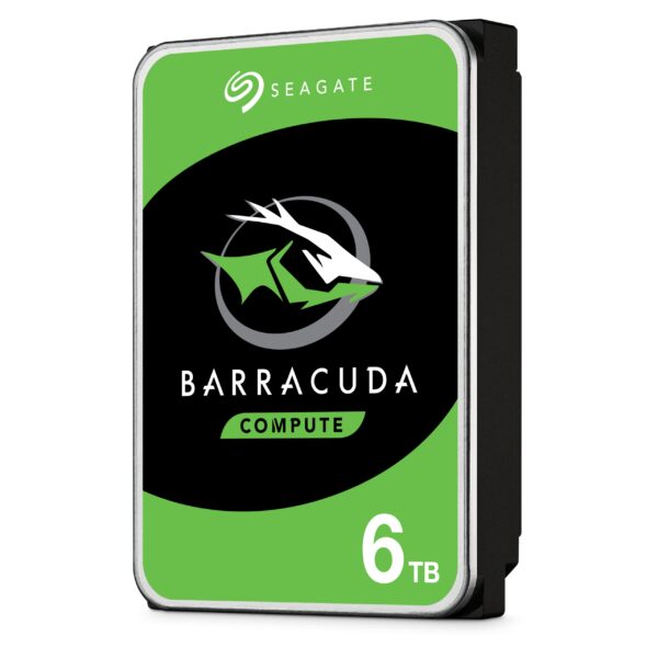 Seagate BarraCuda 6 TB Internal Hard Drive HDD – 3.5 Inch SATA 6 Gb/s 5400 RPM 256 MB Cache for Computer Desktop PC (ST6000DM003)