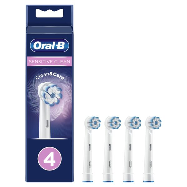 Oral-B Sensitive Clean Toothbrush Head, Pack of 4 Counts, 22 g