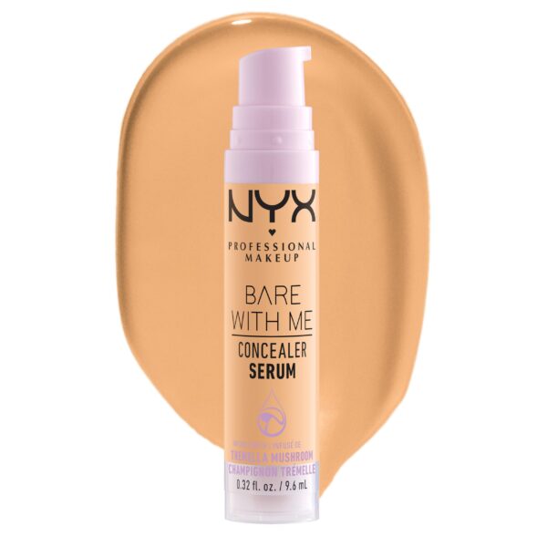 NYX Professional Makeup Bare With Me Concealer Serum, Natural, Medium Coverage, Golden, 9.6ml