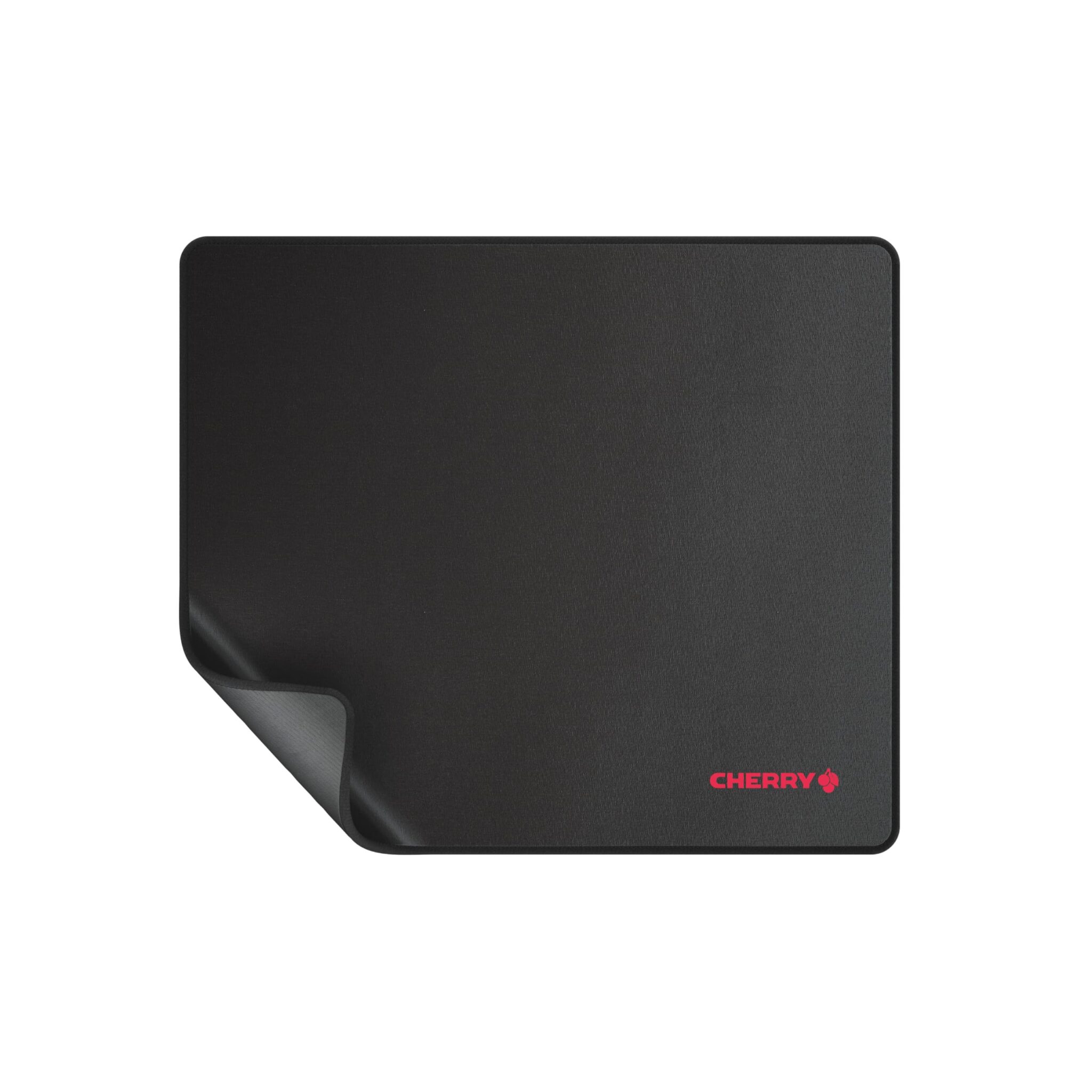 CHERRY MP 1000, PREMIUM MOUSEPAD from Fabric in XL, (350 x 300 x 5 mm), Smooth Surface for Precision, Stitched Edges, Non-Slip, Rollable, Black