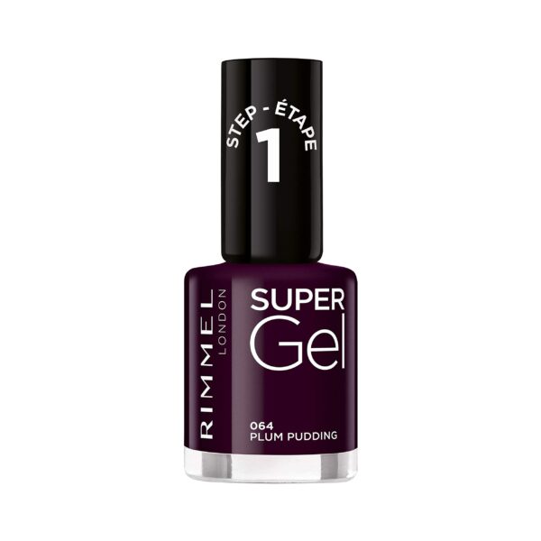 Rimmel Long Lasting Gel Nail Polish 064 Plum Pudding