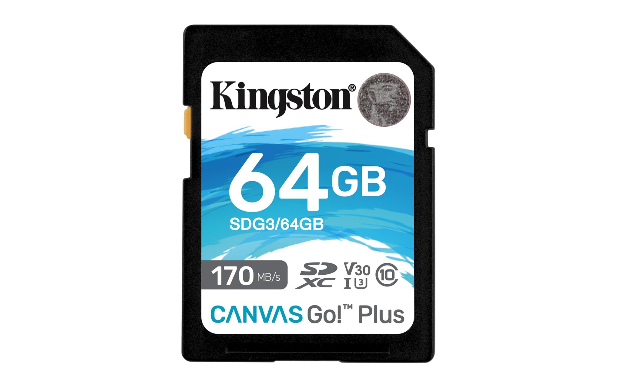 Kingston Canvas Go! Plus SD card 64GB SDXC 170R C10 UHS-I U3 V30