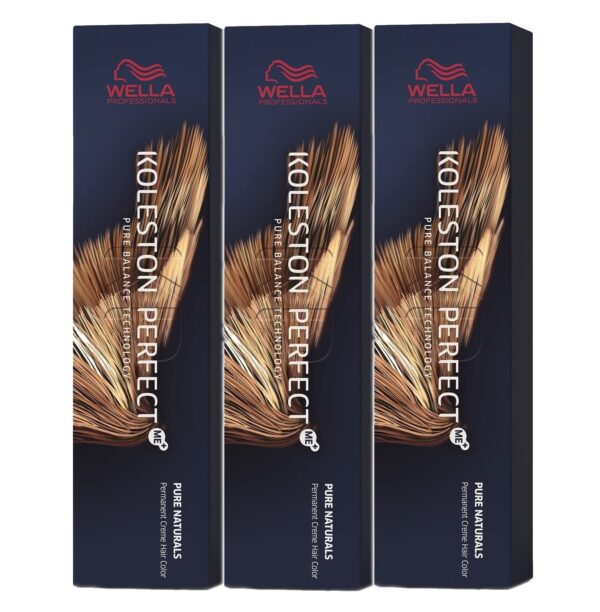 Wella Professionals Wella Koleston Perfect Me KP Pure Naturals Light Blonde Natural Brown 8/07 (Pack of 3)