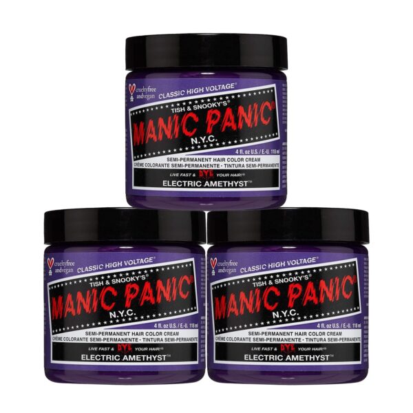 Manic Panic - Electric Amethyst Classic Creme Vegan Cruelty Free Purple Semi Permanent Hair Dye - 1 x 118ml