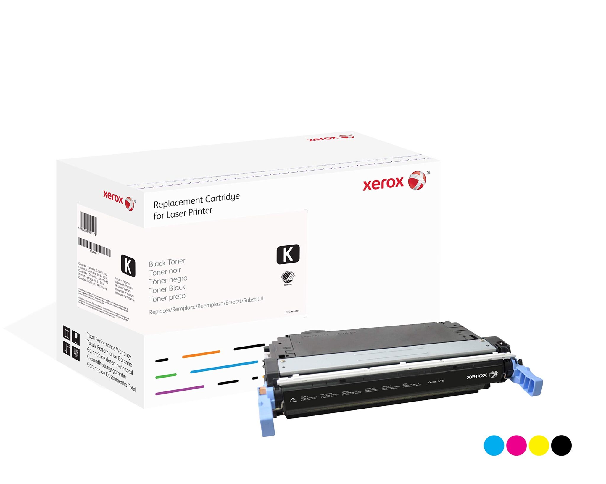 Xerox Compatible Cyan Toner Cartridge for Use in HP CLJ 4600/4610/4650 Equivalent to HP 641A/C9721A