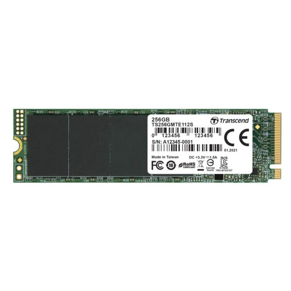 Transcend 256GB NVMe PCIe Gen3 x4 MTE112S M.2 SSD Solid State Drive TS256GMTE112S