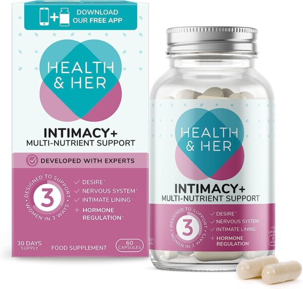 Health & Her Intimacy+ Multi-Nutrient Support for Women – A Natural Booster Supplement Containing Maca Root and Tribulus to Help Discover You Again -1 Month Supply - 60 Vegan Tablets…