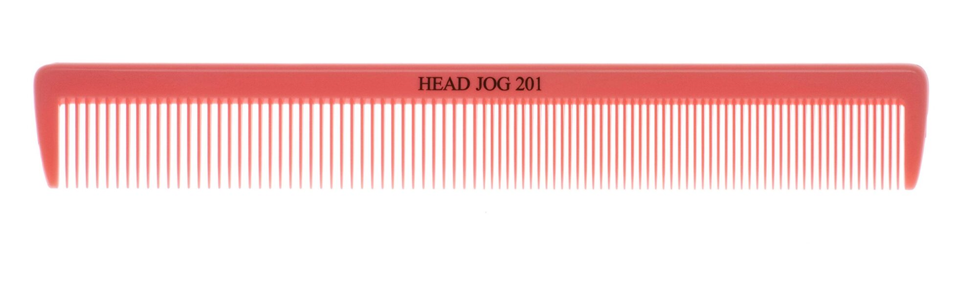 Head Jog 201 Cutting Comb Pink. Fine Styling Hair Comb For Hairdressing & Barber. Anti Static, Heat Resistant Medium and Fine Tooth Combs For Men & Women. Long Lasting For at Home & Salon.