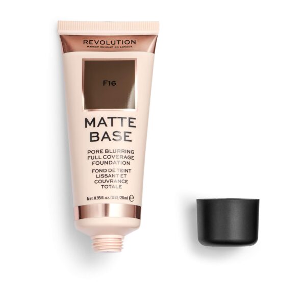 Makeup Revolution, Matte Base, Foundation, F16, 28ml