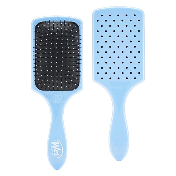 Wet-Brush Paddle Detangler Hair Brush - Sky - Comb for Women, Men and Kids - Wet or Dry - Removes Knots and Tangles, Best for Natural, Straight, Thick and Curly Hair - Pain Free for All Hair Types