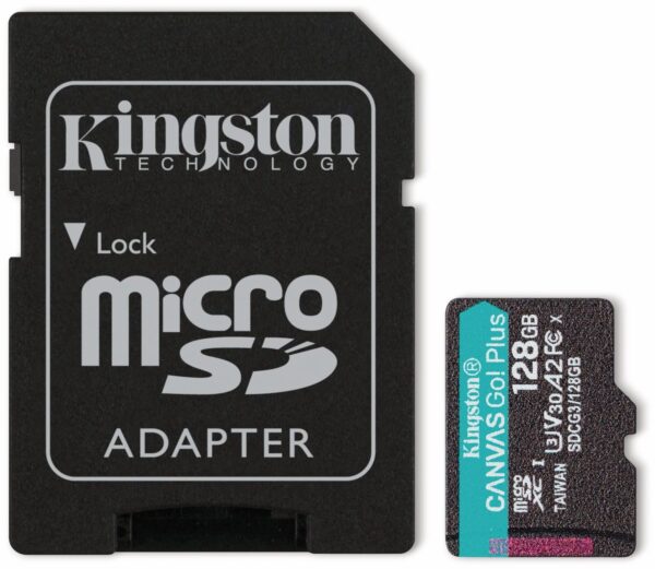 KINGSTON 128GB microSDXC Canvas Go Plus