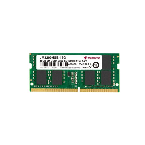 Transcend DDR4 DRAM Module (JetRam) 3200 Mbps 16GB (JM3200HSB-16G)