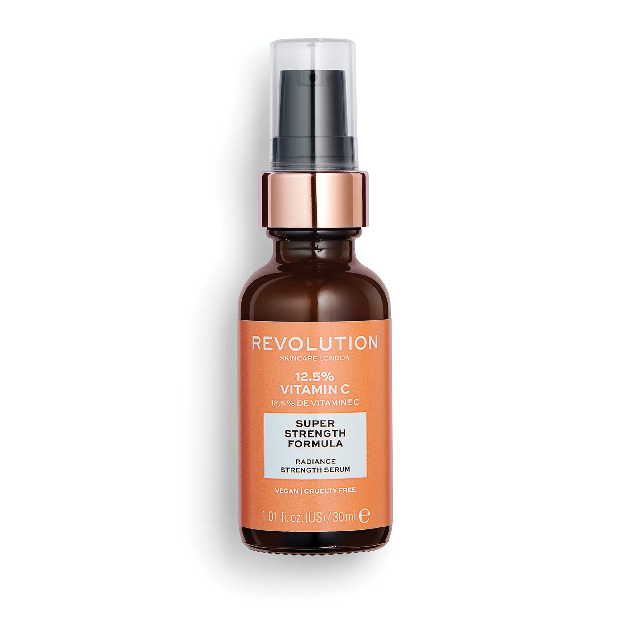 Revolution Skincare London, 12.5% Vitamin C Serum, Illuminates & Brightens Skin Tone, Improves Radiance, Fragrance Free, 30 ml