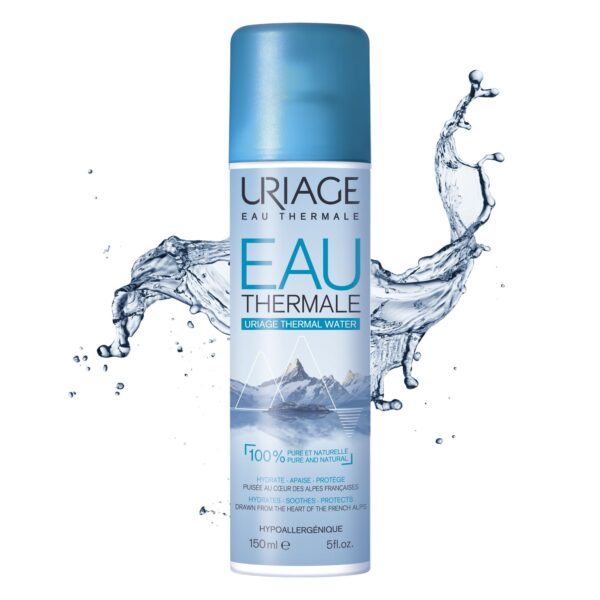 Uriage Thermal Water Spray 150ml - Facial Toner Spray - Moisturizes & Refreshes - Soothes Dry Skin & Improves Complexion - Ideal for Daily Use in Summer