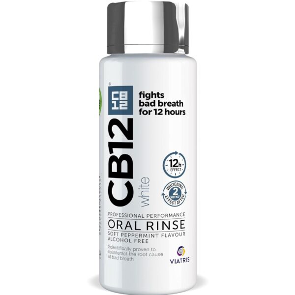 CB12 WHITE MOUTHWASH 250ML (Pack of 4)