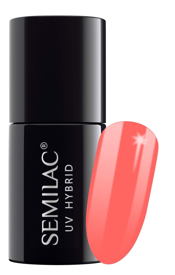 SEMILAC 130 Sleeping Beauty Pink Nail UV Gel Polish | Long Lasting and Easy to Apply | Soak off UV/Led | Perfect for Home and Professional Manicure and Pedicure 7 ml