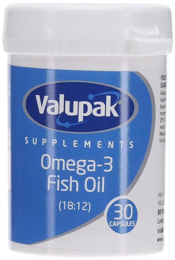 Valupak Omega-3 Fish Oil 1000mg - 30 Capsules