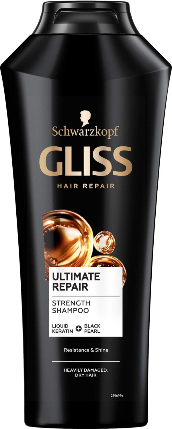 Gliss Kur Ultimate Repair Shampoo Family Size (13.53 fl oz/400 ml) by Gliss Kur