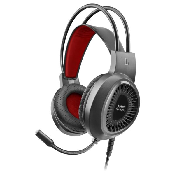 Mars Gaming MH120, Gaming Headset SuperBass + Micro Flexible, Ultra Lightweight, Airtech, Black