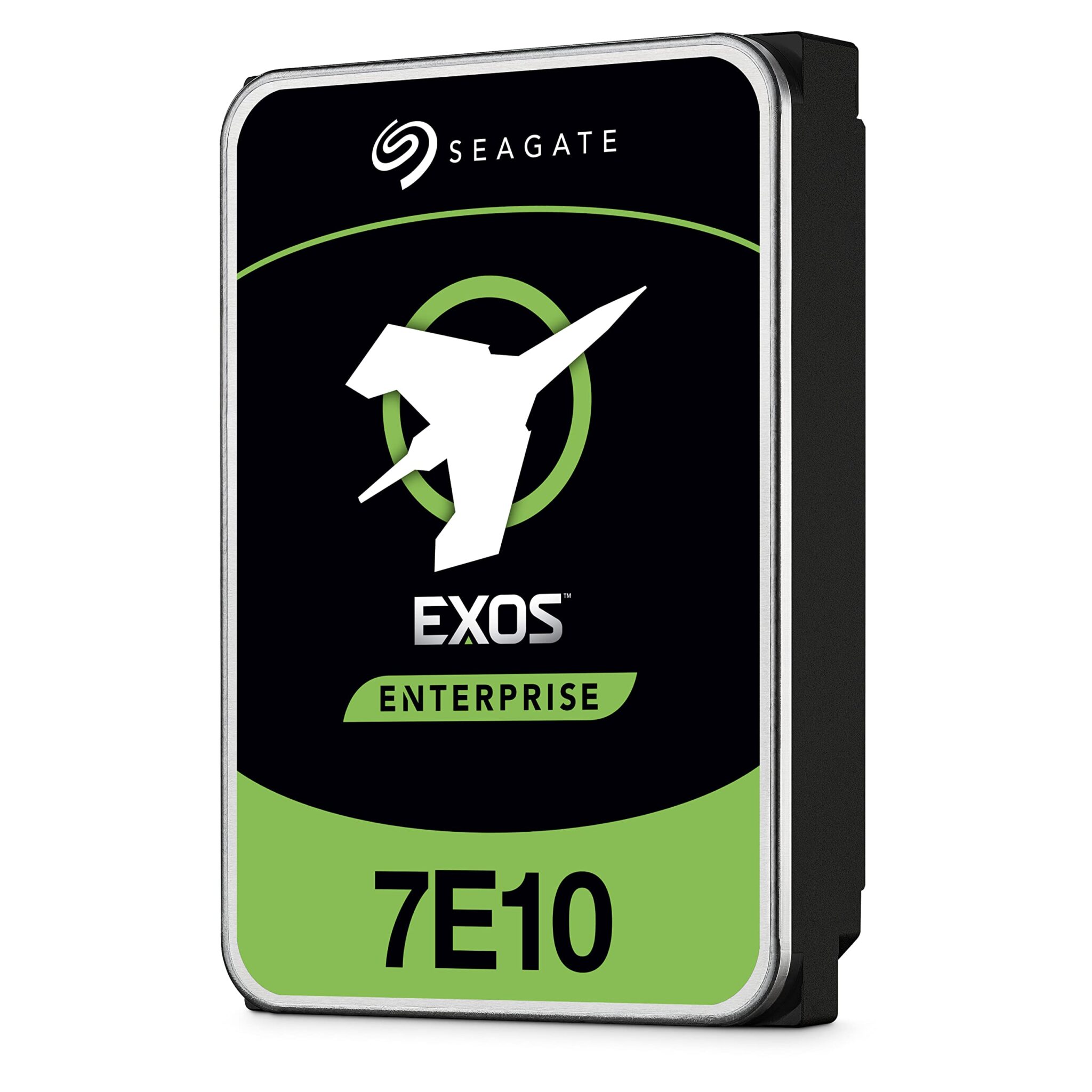 Seagate Exos 7E10 6TB Internal Hard Drive HDD - 3.5 Inch 512n SAS 12GB/s, 7.200 RPM, 256MB Cache and 2M MTBF for Enterprise, Data Centre (ST6000NM001B)