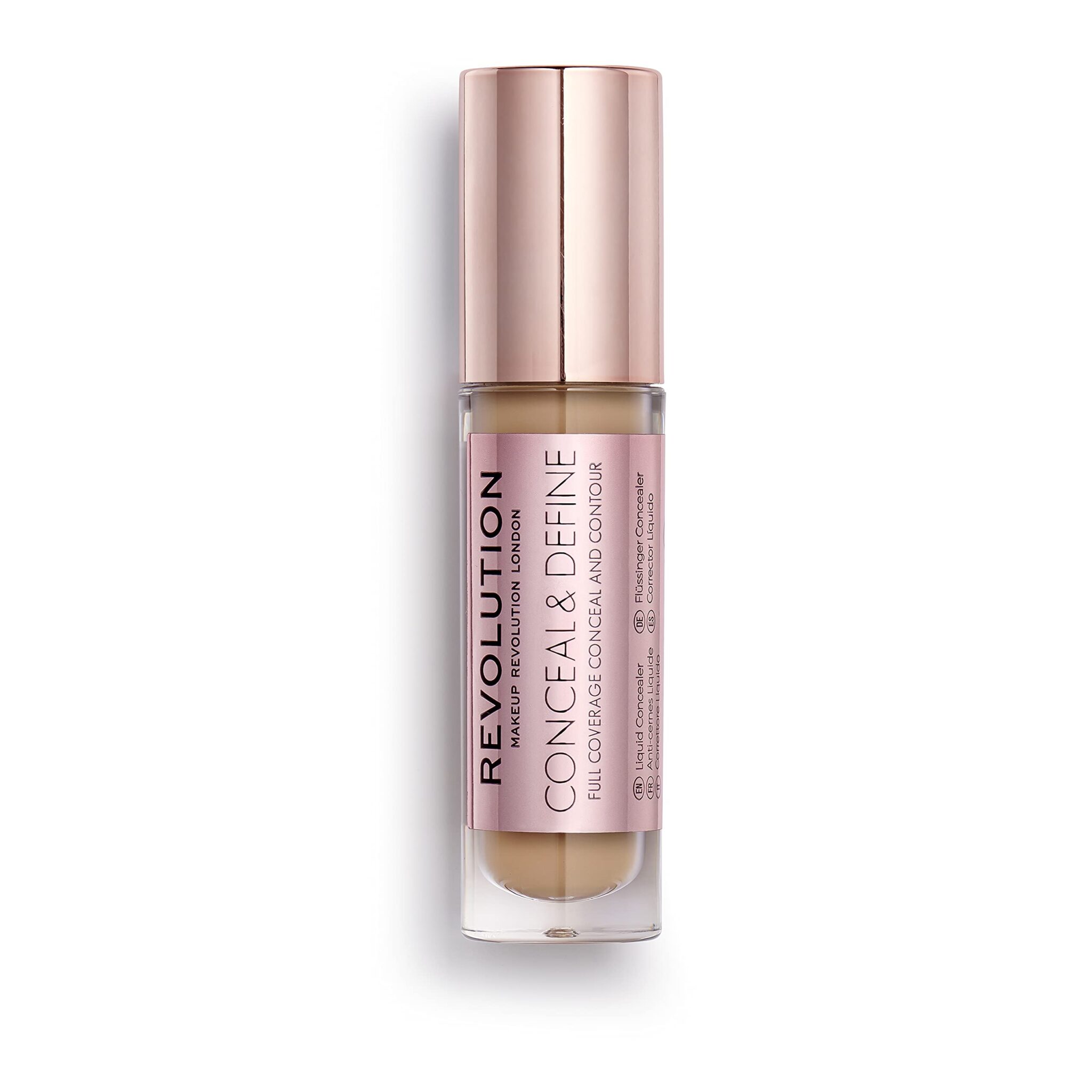 Makeup Revolution Conceal & Define Concealer, Lightweight, Longlasting, Full Coverage Face Makeup, C11, 4g