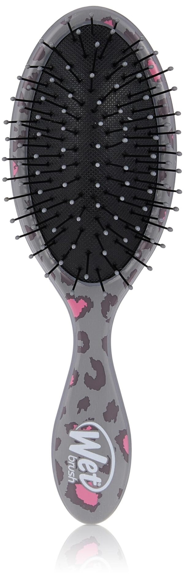 WetBrush, Midi Kids Detangler with Ultra Soft Intelliflex Bristles, Glides Through Tangles without Breaking Hair, Perfect for Travel, Suitable for All Hairtypes, Leopard