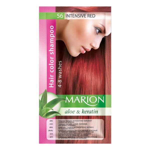 Marion Hair Dye Shampoo Bag Semi-Permanent Colour 4 to 8 Washes with Aloe and Keratin