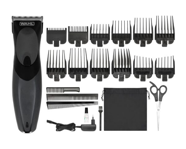 WAHL,Black - Hair Clipper Haircut and Beard, 21 pieces (9639-816)