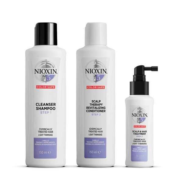 NIOXIN System 5 3-step system set for slightly thinning, chemically treated hair