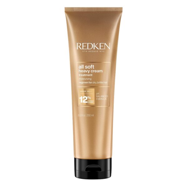 REDKEN Heavy Cream Treatment, Argan Oil, For Softer Smoother Hair, All Soft, 250 ml