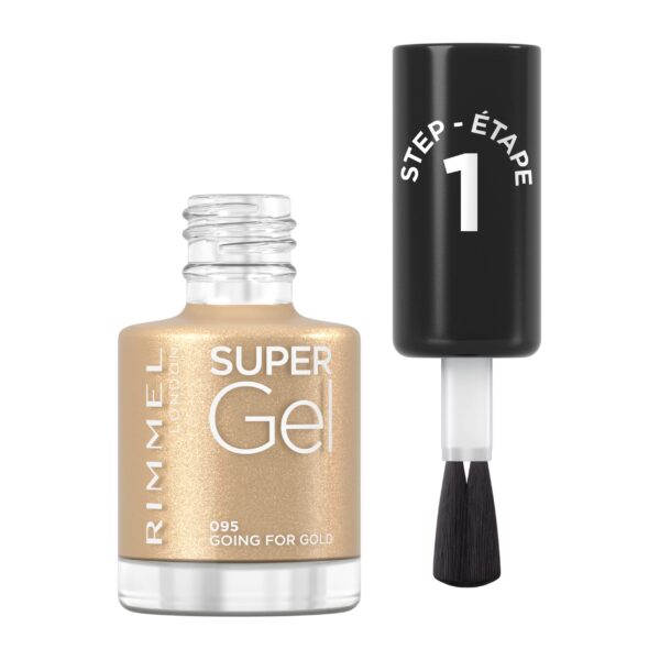 Rimmel London Super Gel Nail Polish, 95 Going For Gold, 12ml