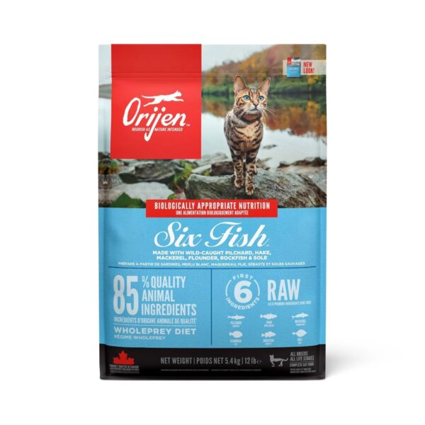 Orijen Six Fish Cat and Kitten Food, 5.4 kg