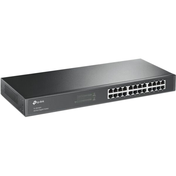 TP-Link 24-Port Unmanaged Gigabit Ethernet Switch, Steel Case, 19-inch Rack-Mount(TL-SG1024)