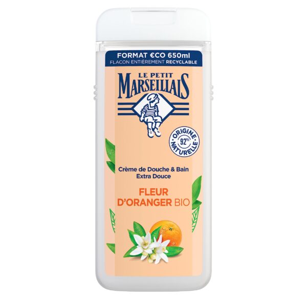 Le Petit Marseillais Extra Gentle Shower Cream Organic Orange Blossom 650ml