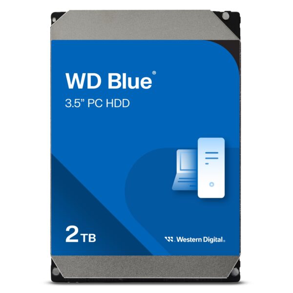 WD Blue 2TB Desktop 3.5" Internal Hard Drive, 7200 RPM Class, SATA 6 GB/s, 256MB Cache, 2 Year Warranty