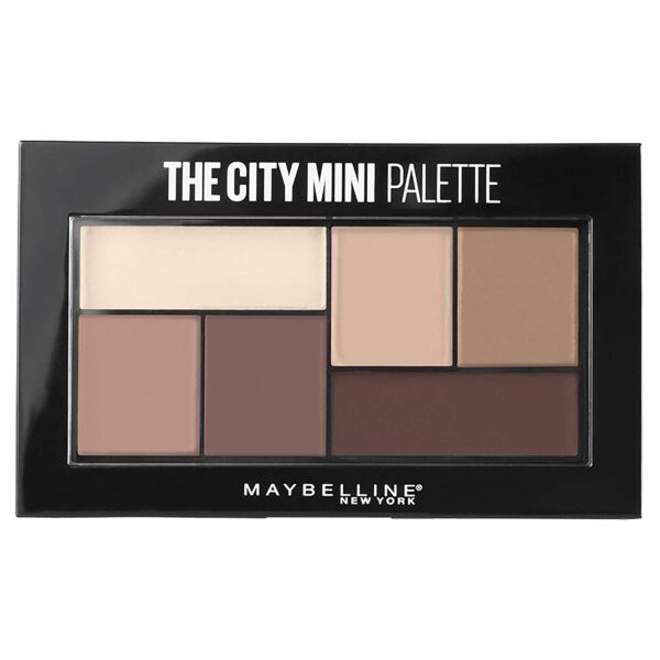 MAYBELLINE NEW YORK, Eyeshadow Palette, The City Mini Palette, Shade: Matte about town 480, 6 g