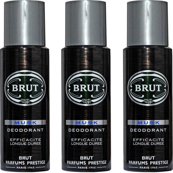 Brut (Pack of 3) Musk Deodorant Body Spray x 200 ml