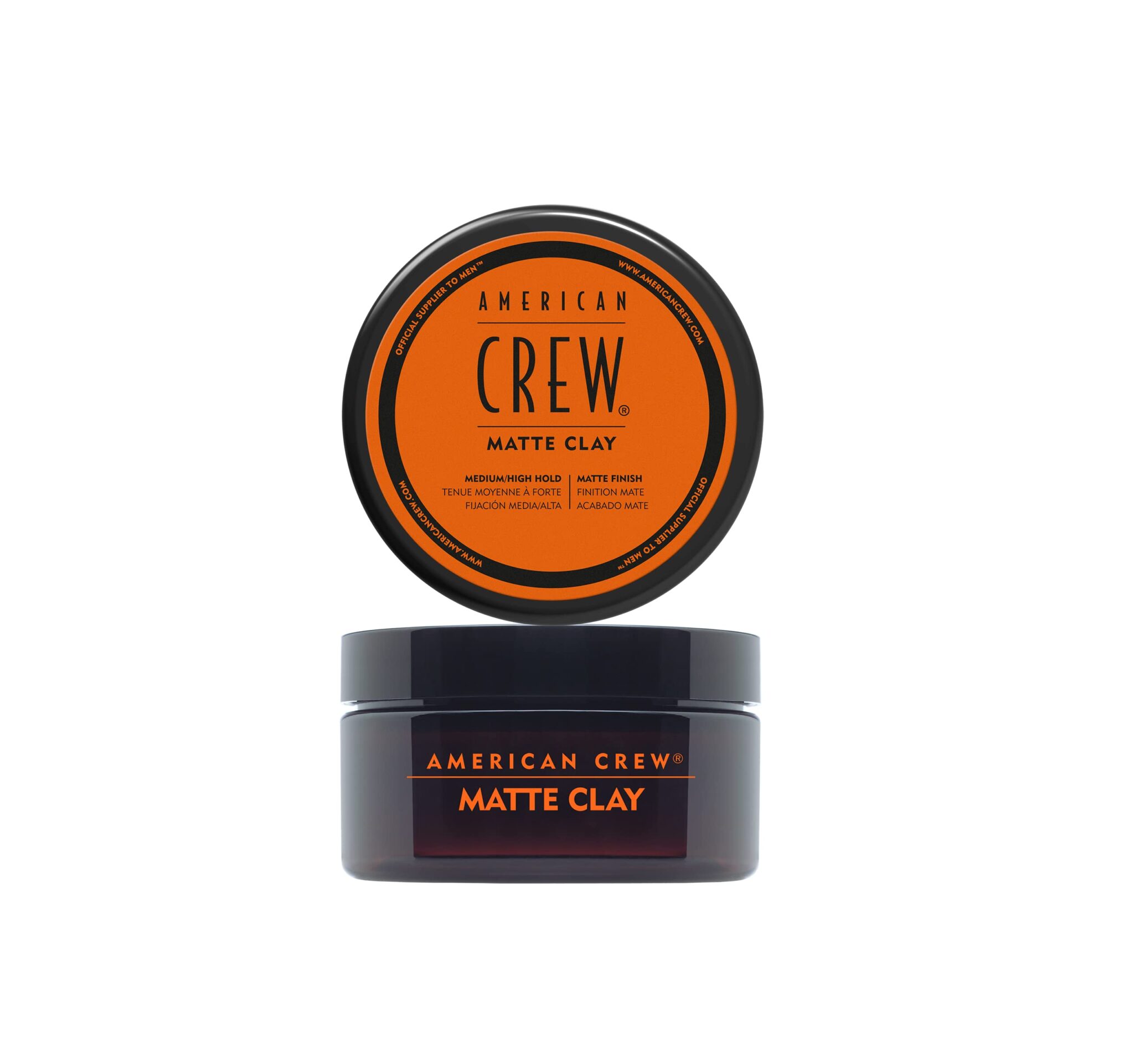 American Crew Texturising Matte Clay with Medium Hold and Low Shine, Gifts For Men, For Control and Definition, Non-Greasy Formula, Hair Styling for Men - 85g