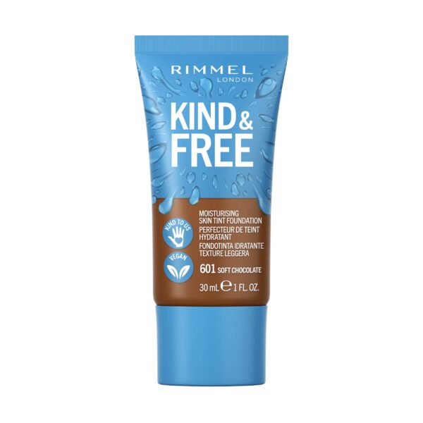 Rimmel Kind + Free Moisturising Skin Tint Foundation, Soft Chocolate 601