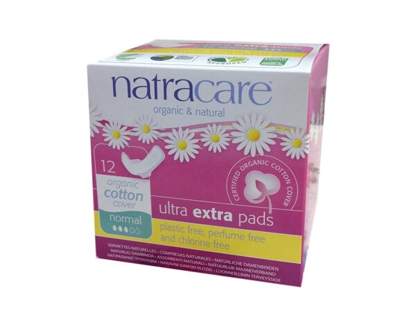 3 x Natracare Organic Cotton Ultra Extra Pads 12 Normal