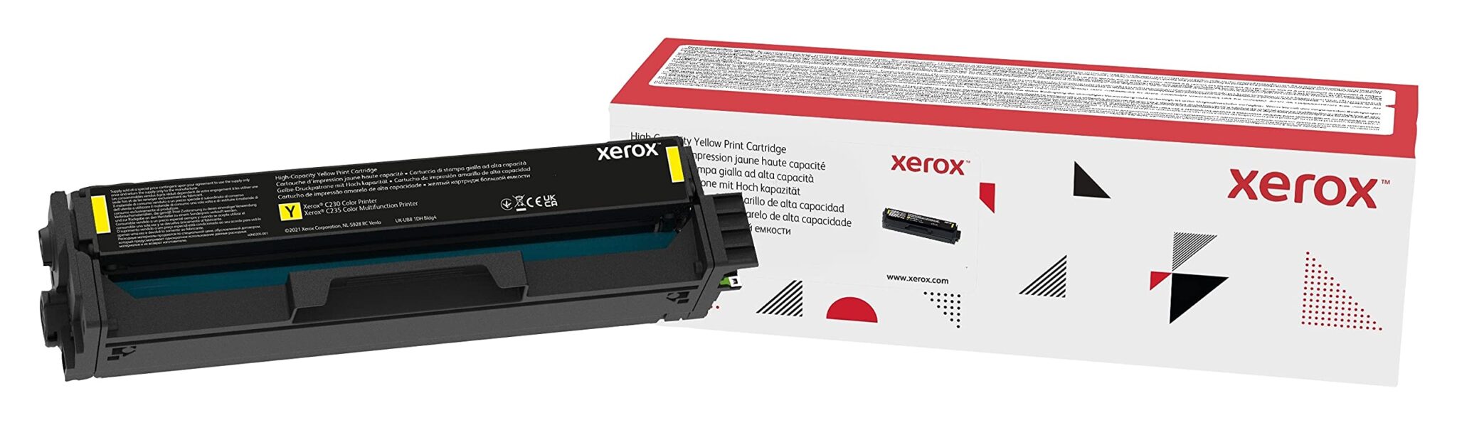 Xerox Genuine C230 / C235 Yellow High Capacity Toner Cartridge (2,500 Pages) - 006R04394