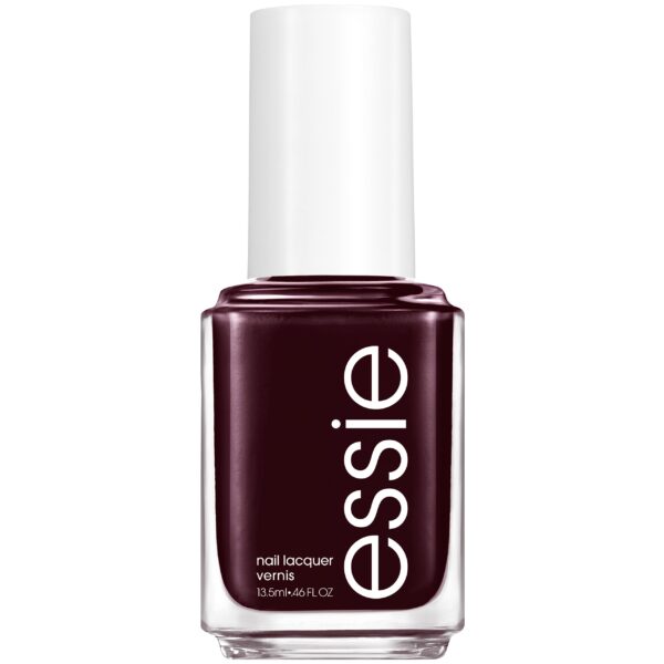 Essie Nail Polish 49 Wicked Deep Dark Red Colour, Original High Shine and High Coverage Nail Polish 13.5 ml