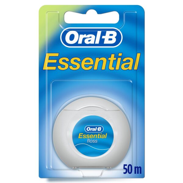 Oral-B Essential Waxed Mint Floss, 50m