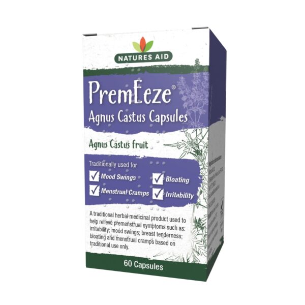 Natures Aid 400 mg PremEeze Agnus Castus 60 Capsules, 170 g