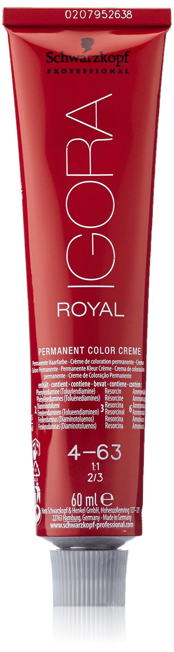 Schwarzkopf Igora Royal Permanent Hair Colour Number 4-63 - 60ml